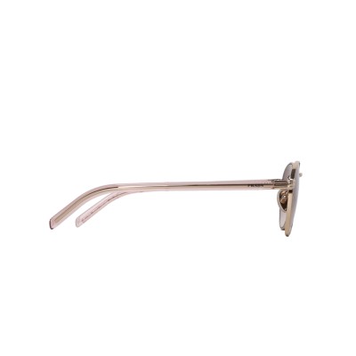 52S Sunglasses With The Iconic Metal Plaque Pale Gold Brown Gradient