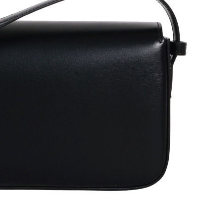 Shoulder Bag Claude In Shiny Calfskin Black