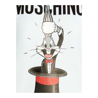 X Looney Tunes Bugs Bunny Sweatshirt White Logo Black Print