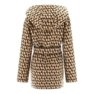 Double Coat Toile Iconographe Reversible Beige Black