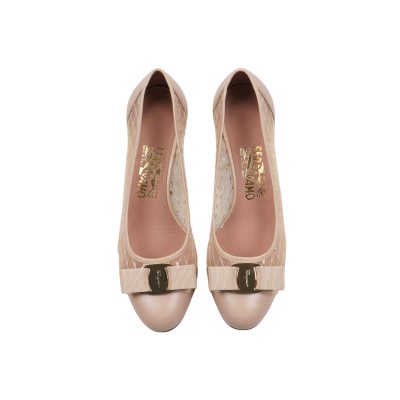 Mesh Vara Pumps 3cm in Nude