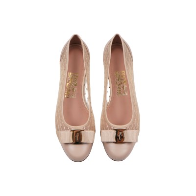 Varina Mesh Ballerina in Natural Beige