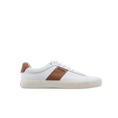 Sneakers Aiden Cupsole Trainers With Contrast Band Open White