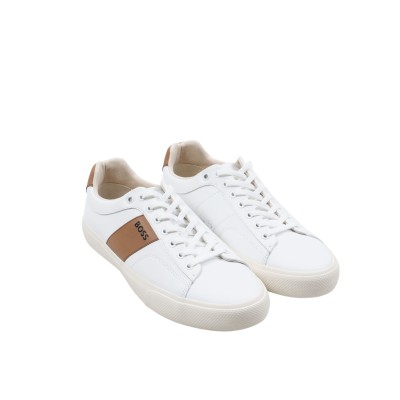Sneakers Aiden Cupsole Trainers With Contrast Band Open White