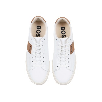 Sneakers Aiden Cupsole Trainers With Contrast Band Open White