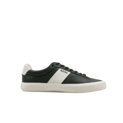 Sneakers Aiden Cupsole Trainers With Contrast Band Dark Green