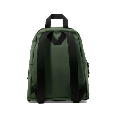 Backpack Green Logo Print Fuschia