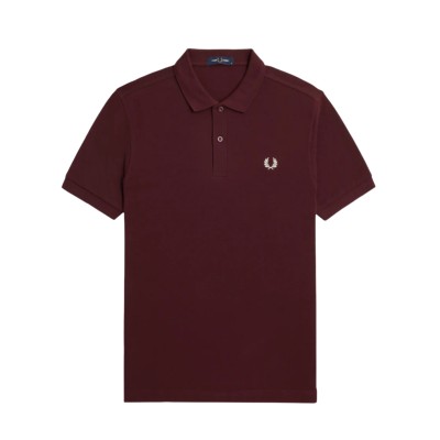 Polo Cotton Plain Oxblood