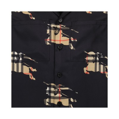 Prestonwood Silk Shirt Black Archive Beige