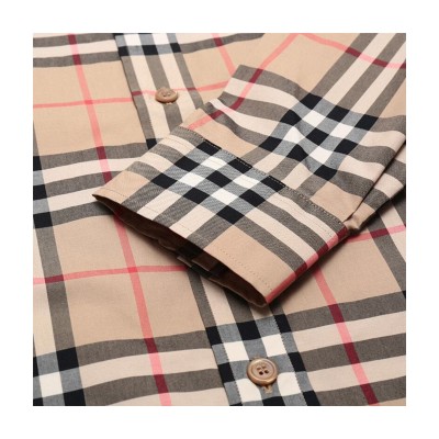 House Check Wool Cotton Shirt Archive Beige