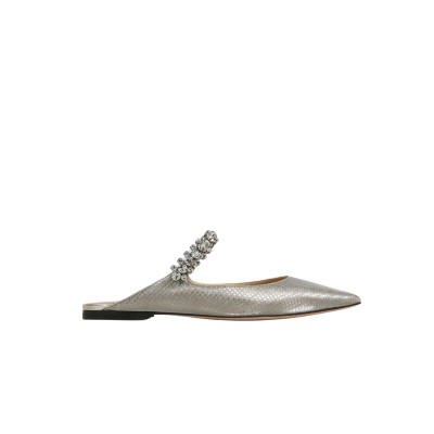 Bing Flatshoes Diamond Glitter Fabric in Champagne