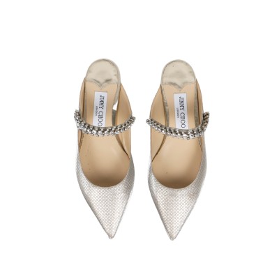 Bing Flatshoes Diamond Glitter Fabric in Champagne