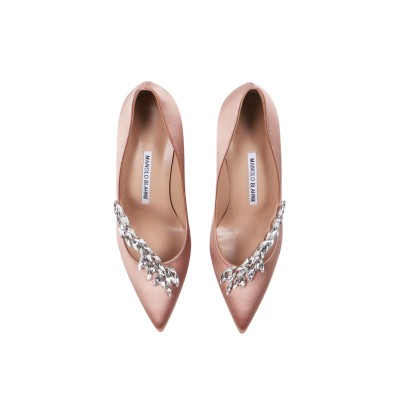 Nadira Pumps 7cm In Mnud Satin Jewel Buckle