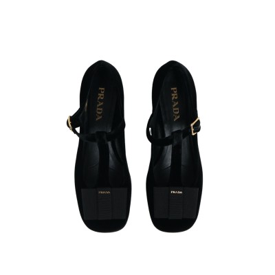 Velvet Pumps Blend Classic Heel 3.5 cm in Black