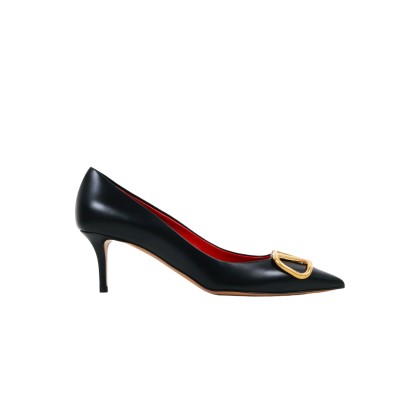 Vlogo Pumps Heels 7cm Leather Black