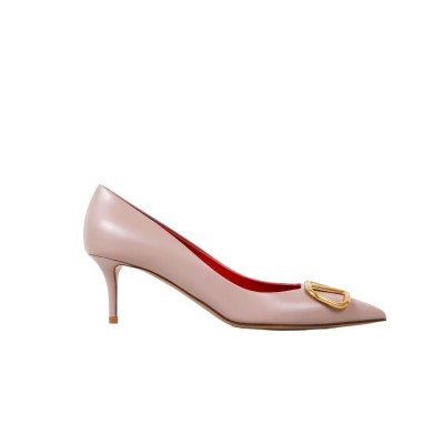 Vlogo Pumps Heels 7cm Leather Poudre