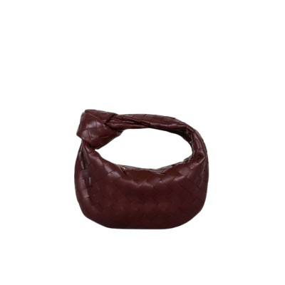 Mini Jodie Intrecciato Leather in Madder Brown