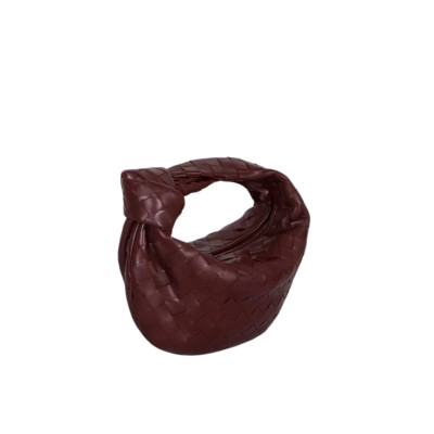 Mini Jodie Intrecciato Leather in Madder Brown