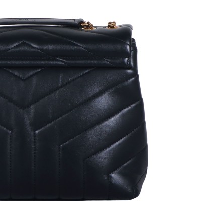 Small Loulou Shoulder Bag in Black