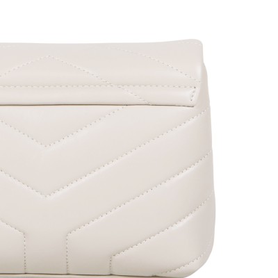 Loulou Toy Crossbody Bag Calf Leather in Crema Soft GHW