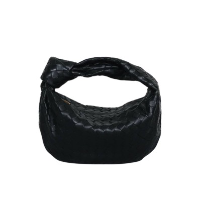 Teen Jodie Intrecciato Leather in Black GHW