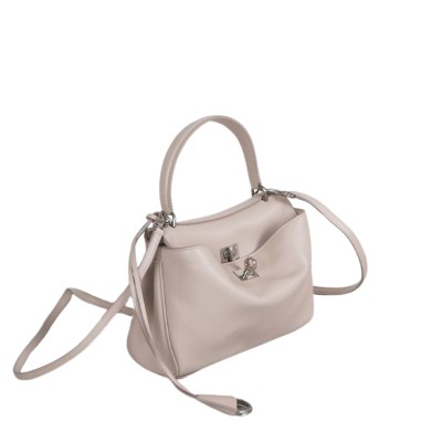Rodeo Mini Handbag in Almond Smooth Calfskin SHW