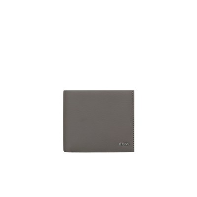 Crosstown_8 CC Folding Wallet Grained Leather Open Green