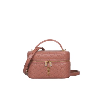 Gaby Vanity Bag in Barely Pink Lambskin