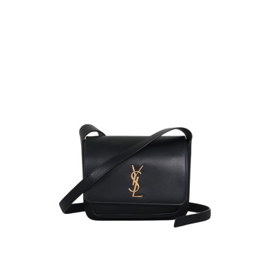 Niki Satchel Leather Shoulder Bag Black