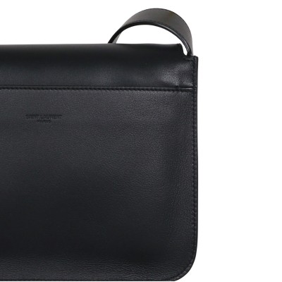 Niki Satchel Leather Shoulder Bag Black