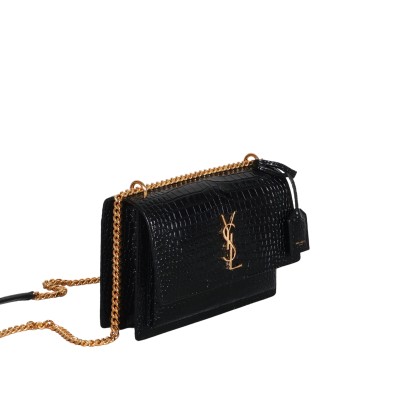 Sunset Medium in Croco Embossed Leather