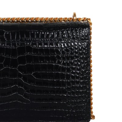 Sunset Medium in Croco Embossed Leather