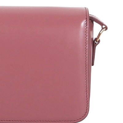 Teen Triomphe Bag in Shiny Calfskin Vintage Rose