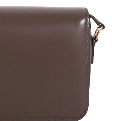 Teen Triomphe Bag in Shiny Calfskin Glazed Brown