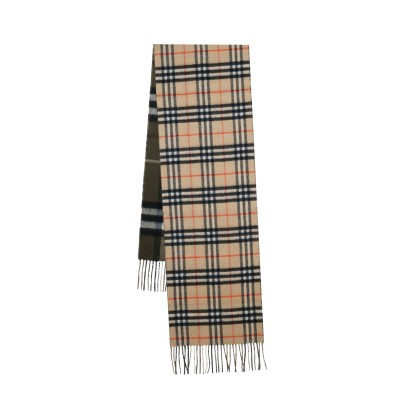 Checked Reversible Fringed Edge Scarf