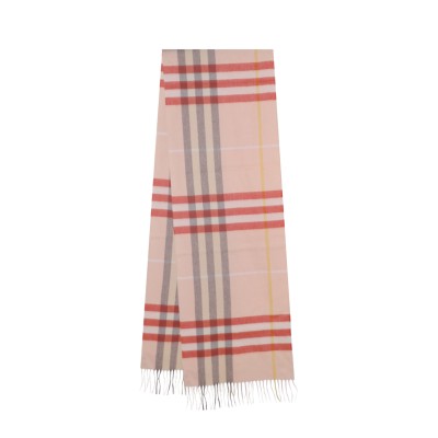 Check Cashmere Scarf Teacup