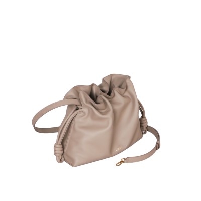 Medium Flamenco Clutch in Nappa Calfskin Sand