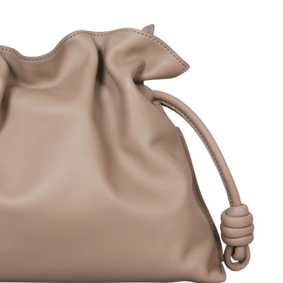 Medium Flamenco Clutch in Nappa Calfskin Sand