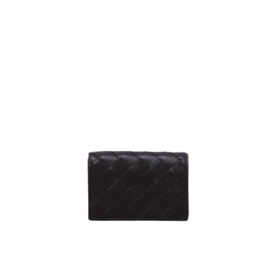 Intrecciato Business Card Case Fondant