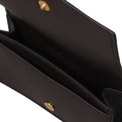 Intrecciato Business Card Case Fondant