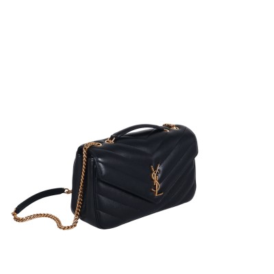 Loulou Medium in Matelasse Lambskin Black