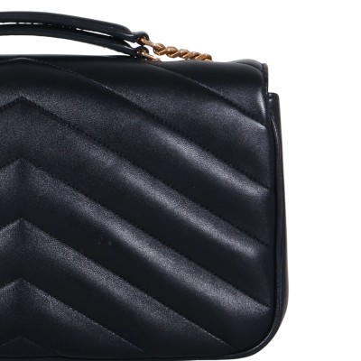 Loulou Medium in Matelasse Lambskin Black