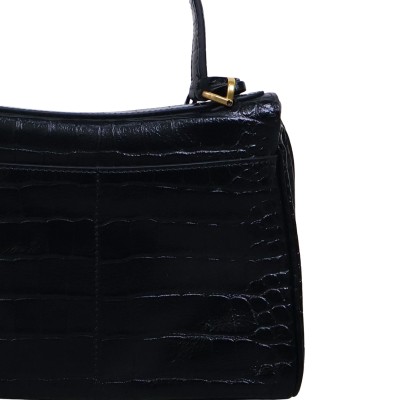 Rodeo Mini Handbag in Black Croco