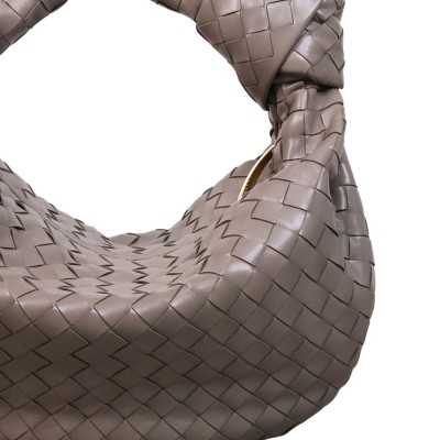 Small (Teen) Jodie Intrecciato Leather in Limestone