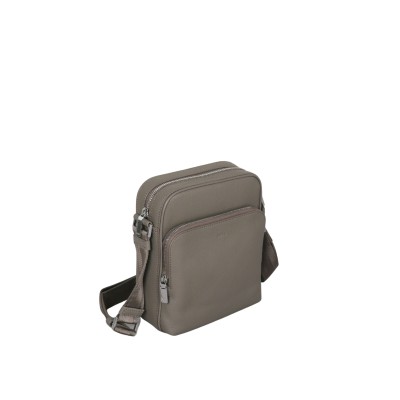 Reporter Bag in Grained Italian Leather Open Green