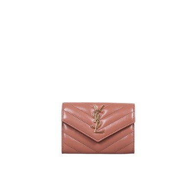 Cassandre Wallet in Lambskin Barely Pink GHW