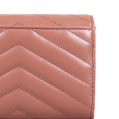 Cassandre Wallet in Lambskin Barely Pink GHW