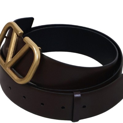 Vlogo Belt Reversible 4cm Dark Brown Black GHW