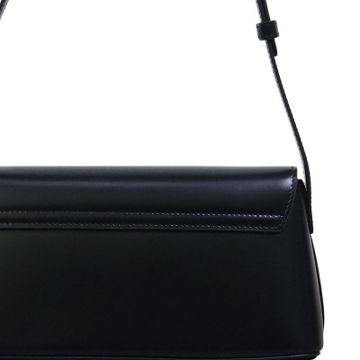Diane Shoulder Bag in Shiny Calfskin Black