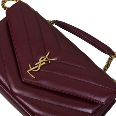 Loulou Medium in Matelasse Lambskin Rouge Cabernet